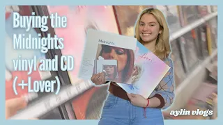 buying the midnights vinyl and CD (+Lover) I roadtrip vlog