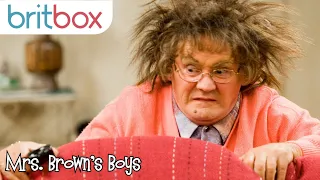 Mrs Brown Accidentally Tazors Herself | Mrs Brown's Boys