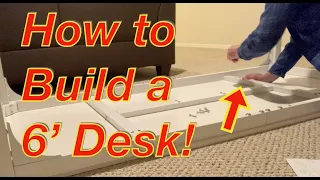 How to build a 6' Long Work Station | 6' Long Desk | 6' Long Table