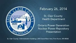 February 26, 2014 - OPG Nuclear Power Repository Presentation