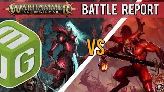 Blades of Khorne vs Soulblight Gravelords Warhammer Age of Sigmar Battle Report- The Lost City Ep 35