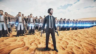 CAN JOHN WICK PROTECT 6000 JEDI FROM 4 MILLION ZOMBIES? | Ultimate Epic Battle Simulator 2 | UEBS 2