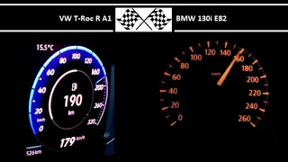 VW T-Roc R A1 VS. BMW 130i E82 - Acceleration 0-100km/h