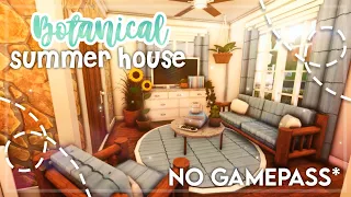 No Gamepass Botanical Summer Family Beach House I Bloxburg Speedbuild and Tour - iTapixca Builds