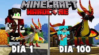 SOBREVIVI 100 Dias em UM MUNDO DE DRAGÕES no Minecraft MULTIPLAYER!