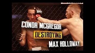 Conor McGregor DESTROYING Max Holloway - UFC Fight Night 26
