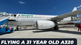 ✈ Trip report | European air charter A320 | Flying a 31 year old A320 |  Burgas - London Gatwick ✈