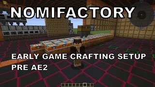 Nomifactory | Excessive Early Game Crafting Station & Storage Drawer Setup | Pre AE2 | Idea | Tips