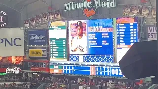 Minute maid park Astros playing