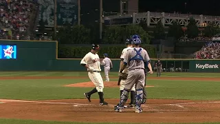 Jim Thome's first homer back with the Indians in 2011