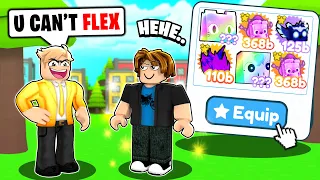 I Challenged FLEXERS As A RICH NOOB! (Roblox Pet Simulator X)