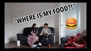 NOT GETTING MY WIFE FOOD PRANK  | SHE GETS VIOLENT | PRANK WARS | FAIZAAN AND AMNA