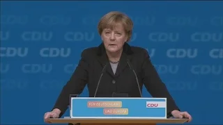 Merkel auf CDU-Parteitag: "Zahl der Flüchtlinge spürbar reduzieren" | DER SPIEGEL