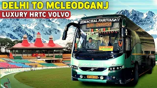 Delhi to McLeodganj in Luxury HRTC Volvo | Shimla-Kangra New Fourlane Update | Himbus