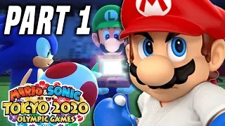 Mario and Sonic at the Tokyo 2020 Olympic Games Part 1 - Story Mode Gameplay Walkthrough (Switch)