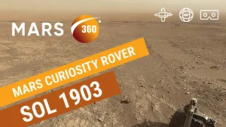 Mars 360: NASA's Mars Curiosity Rover - Sol 1903 (360video 8K)