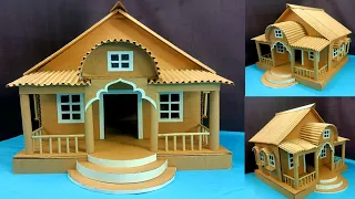 Amazing Cardboard House Crafts | Easy Hand Made Organizer House | Simple Cardboard House  Desing