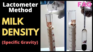 Determination of MIlk Density (Specific Gravity) of a Milk sample_A Complete Procedure (FAO)