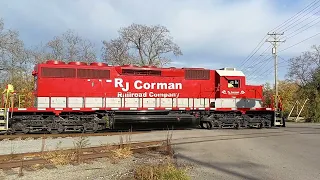 RJ Corman SD40-2 #7195  in middlesboro!