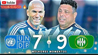 THE DAY FAT AND RETIRED RONALDO PHENOMENON SCORES HATTRICK AND ZIDANE DESTROYS PLAYERS IN FRANCE