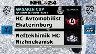 KHL - Avtomobilist Ekaterinburg vs Neftekhimik Nizhnekamsk - Gagarin Cup - Season 2023/24 - NHL 24
