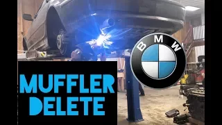 Making the BMW LOUDER!! E46 Muffler Delete