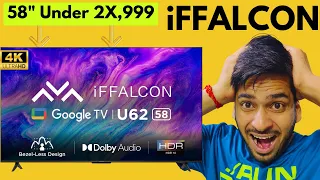 iFFALCON 58 inches 4K Ultra HD Smart Google TV iFF58U62 at CHEAPEST price | Honest Review