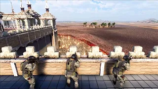 20,000 MODERN SOLDIERS DEFEND FORTRESS VS 800,000 ZOMBIES | Ultimate Epic Battle Simulator 2 UEBS 2