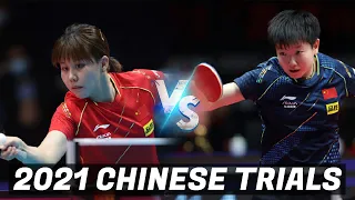 Sun Yingsha vs Chen Xingtong ​| 2021 Chinese Trials (1/4)