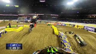 GoPro: Malcolm Stewart | 2021 Monster Energy Supercross | Indianapolis 3 | 450 Heat 1 Highlights