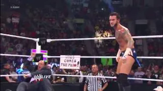 Brock Lesnar Destroys CM Punk Monday Night RAW