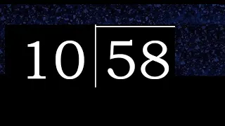 Dividir 58 entre 10 division inexacta con resultado decimal de 2 numeros con procedimiento