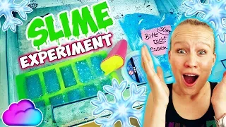 KATHIS SLIME EXPERIMENT Schleim einfrieren für 24 Std! Was passiert? Eis Schleim aus dem Gefrierfach