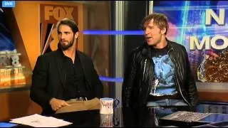 The Shield Fox 8 Interview (Ambrose flirts with news anchor)