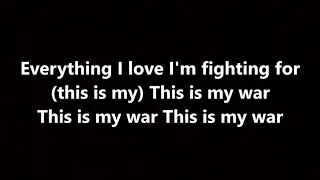 five finger death punch - this is my war (lyrics)