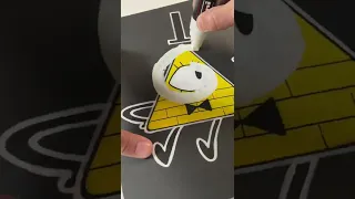 Drawing Bill Cipher with inverted effect