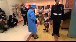 Kid Hit In Face By Soldier After Meeting The Queen