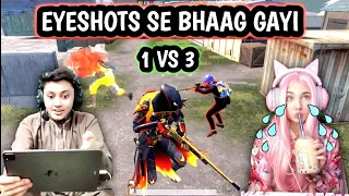 BEHEN DAR GAYI 😂 EYE SHOTS 🔥 1 VS 3 M24 AND AR CHALLENGE TDM | IPAD PRO 4 FINGERS HANDCAM GAMEPLAY