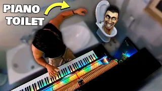 Skibidi toilet on PIANO into my Bathroom