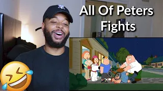 Family Guy - All of Peters Fights Compilation | Reaction