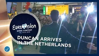 Eurovision winner Duncan Laurence gets a warm welcome in The Netherlands!