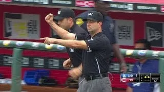 LAD@CIN: Challenge overturns safe call in the 1st