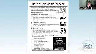 Hold the Plastic: A Webinar for Community Activists Who Want to Help Restaurants Ditch Plastic