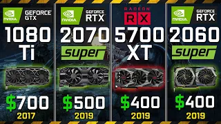 GTX 1080 Ti vs RX 5700 XT vs RTX 2070 Super vs RTX 2060 Super | 1080p 1440p Test in 8 Games
