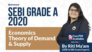 Economics for SEBI Grade A | Theory of Demand and Supply | SEBI Grade A 2020 | Online Classes
