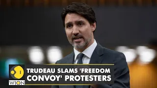 Canadian PM Justin Trudeau slams protesters | COVID Restrictions | Trucker Protest | WION