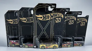 UNBOXING 2023 Hot Wheels 55th Anniversary Set - Black & Gold! Mix 1