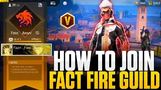 how to join v badge guild | how to join v badge guild in free fire | how to join fact fire guild 🔥😱