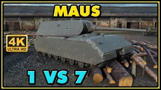 World of Tanks | Maus - 10 Kills - 8K Damage - 1 VS 7