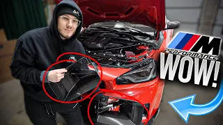 Installing Front Carbon Air Ducts on the BMW M2 G87! *Completing the Front End*